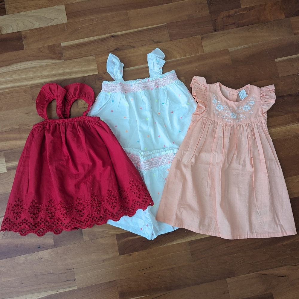 *MOVING SALE*- Set of 3 Summer Cotton Outfits